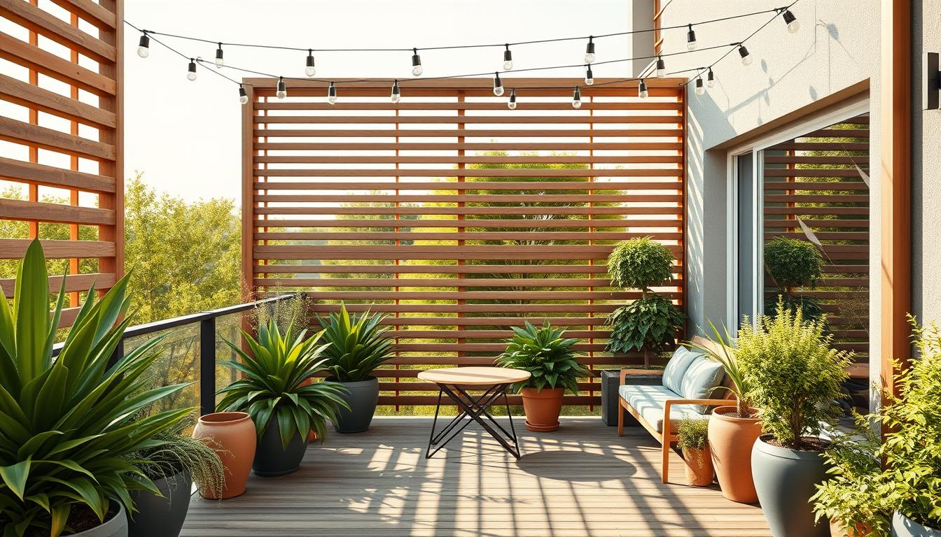 Flexible Sichtschutz Terrasse