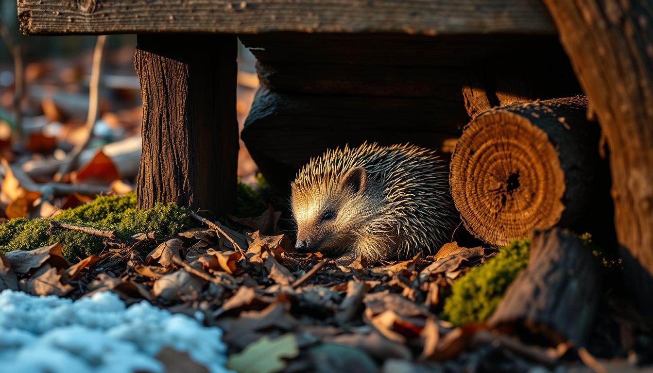 Igel Winterschlaf Unterschlupf