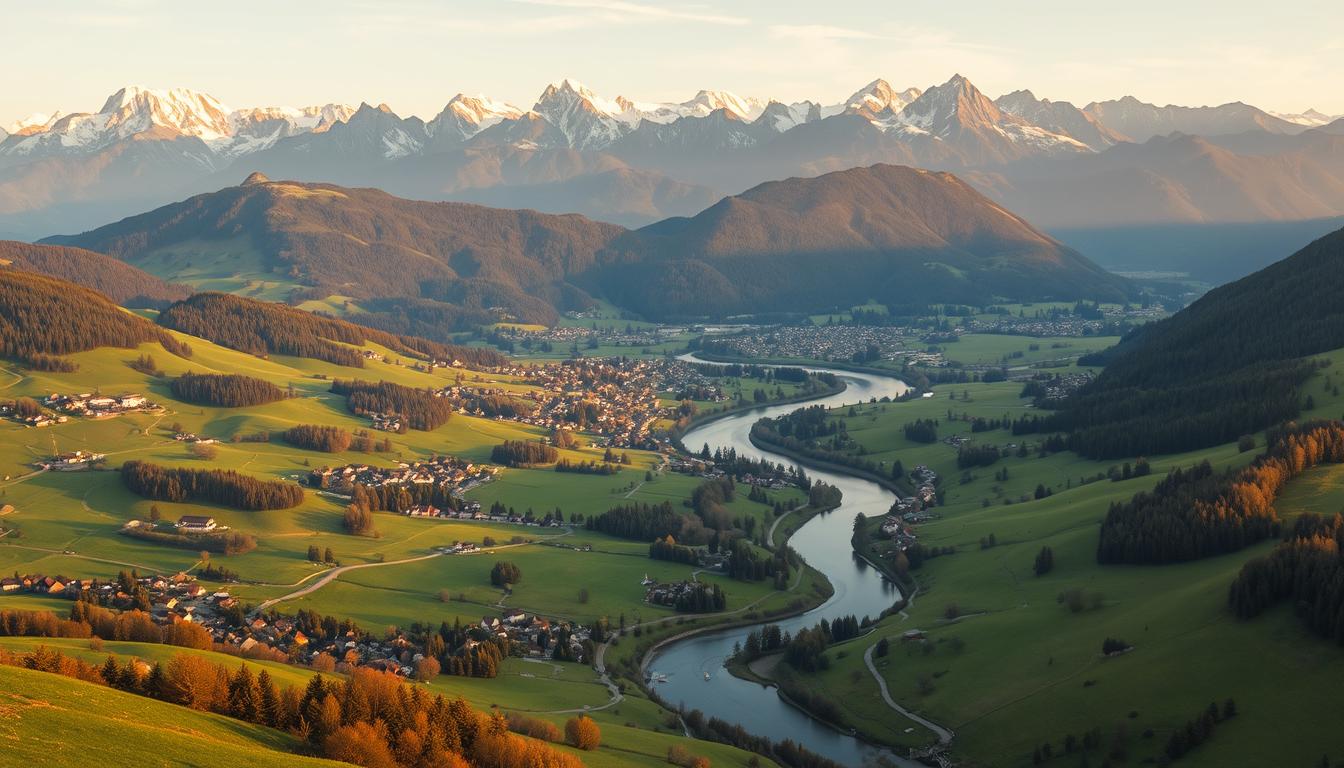 Umzug Österreich Landschaft