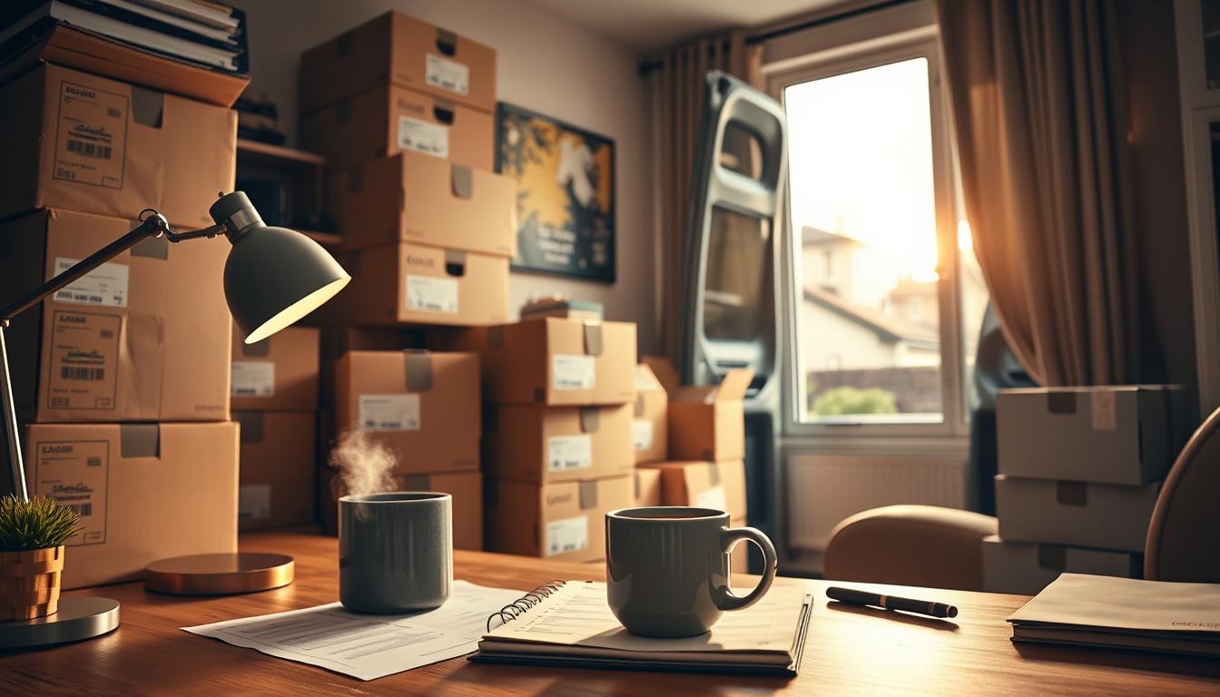 Umzugsplanung für regionalen Umzug